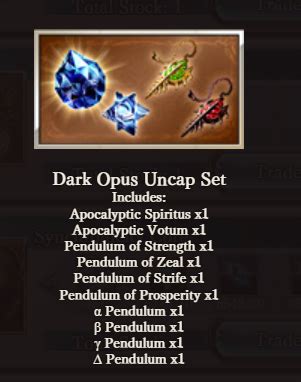 dark opus pendulum